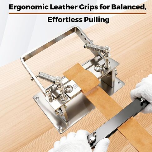 Leather Skiver, Leather Splitter with Pulling Handle,Skiving Machine for Belts, Wallets, Bags & DIY Craft, 3" Width, Aluminum Alloy Build, Black in Kuwait