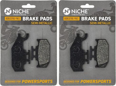 NICHE Brake Pad Kit for Can-Am Commander 1000 800 705601147 705600350 Front Rear Semi-Metallic in Saudi Arabia
