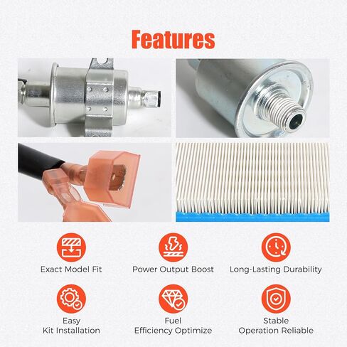 طقم مضخة الوقود E11015 149-2620 فلتر الزيت 122-0836 فلتر الهواء 140-3116 متوافق مع محركات Onan RV QG 5500 7000 HGJAA ​​HGJAB HGJAC Marquis Gold Platinum EFI in Kuwait