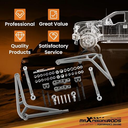 مجموعة أدوات Maxpeedingrods لسيارة BMW E36 ذات المقود الأمامي القابل للتعديل وذراع التحكم السفلي بزاوية واسعة in Saudi Arabia