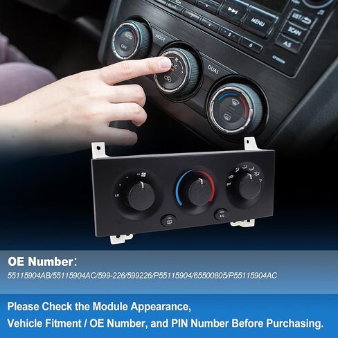 لوحة وحدة تبديل سخان التحكم في المناخ لسيارة جيب جراند شيروكي 01-04 HVAC وحدة درجة حرارة المناخ رقم 55115904AB/55115904AC/599-226/599226/P55115904 in Kuwait