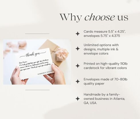 مذكرة ثابتة شخصية للنساء والرجال، ملاحظة من مجموعة القرطاسية المخصصة للنص، بطاقات الملاحظات المسطحة والمغلفات المصنوعة يدويًا in Kuwait