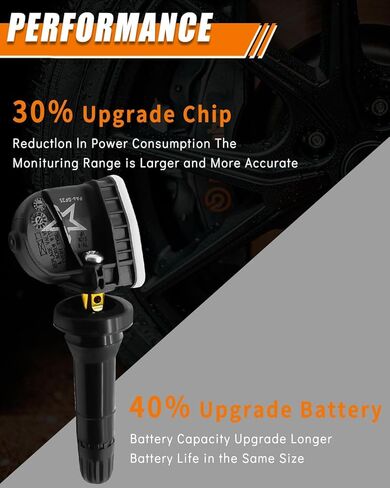 13598771 TPMS Sensor for:-Chevy 2007-2022 Equinox 2008-2010 Cobalt 2006-2020 Impala 2015-2022 Colorado 2007-2020 Tahoe for:-GMC for:-Buick Enclave Tire Pressure Monitoring Sensor 315MHz 4 Pack in Kuwait