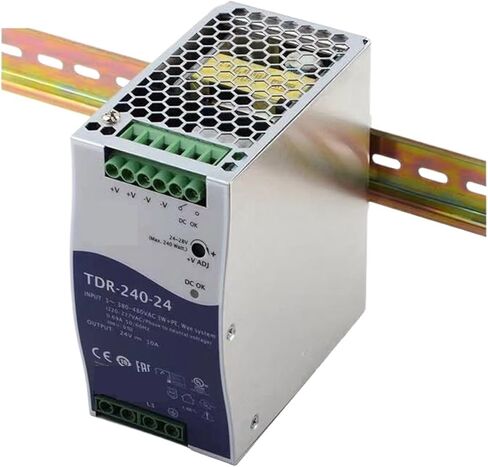 1 قطعة TDR-240-24 24 فولت 10A 240 واط ثلاث مراحل DIN السكك الحديدية مع وظيفة PFC مصدر إمداد الطاقة الناتج واحد in Saudi Arabia