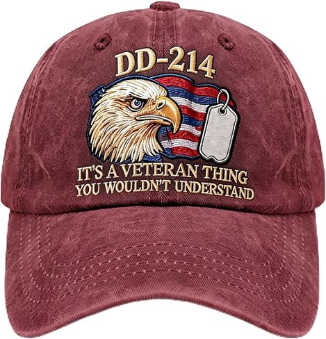 DD-214 Veteran Embroidered Hat for Men Military Baseball Cap Veteran Pride Gift in Saudi Arabia