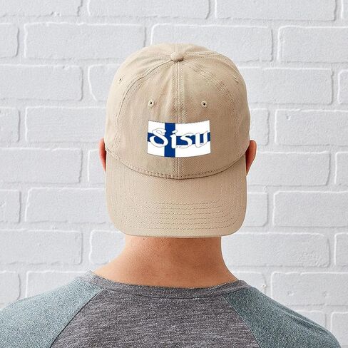 قبعة CafePress Finnish Sisu (العلم الفنلندي) قبعة بيسبول فريدة قابلة للتعديل كاكي in Saudi Arabia