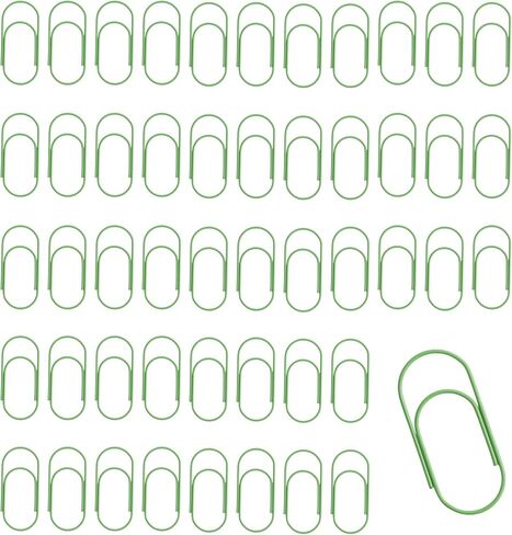 50 Pcs Gold Jumbo Big Paper Clips, 2 inch Vinyl Coated Paperclips, Large Paper Clip for Office, School, DIY, Bookmarks and Document Organization in Kuwait