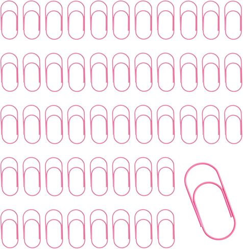 50 Pcs Gold Jumbo Big Paper Clips, 2 inch Vinyl Coated Paperclips, Large Paper Clip for Office, School, DIY, Bookmarks and Document Organization in Saudi Arabia