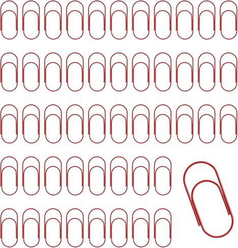 50 Pcs Gold Jumbo Big Paper Clips, 2 inch Vinyl Coated Paperclips, Large Paper Clip for Office, School, DIY, Bookmarks and Document Organization in Saudi Arabia