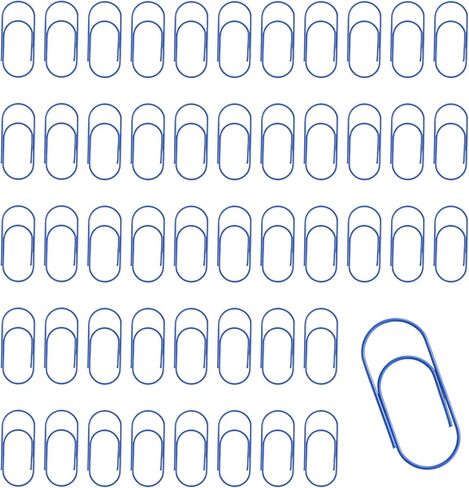 50 Pcs Gold Jumbo Big Paper Clips, 2 inch Vinyl Coated Paperclips, Large Paper Clip for Office, School, DIY, Bookmarks and Document Organization in Saudi Arabia