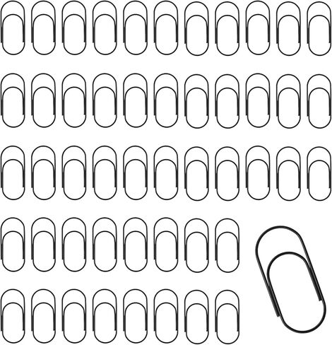 50 Pcs Gold Jumbo Big Paper Clips, 2 inch Vinyl Coated Paperclips, Large Paper Clip for Office, School, DIY, Bookmarks and Document Organization in Saudi Arabia