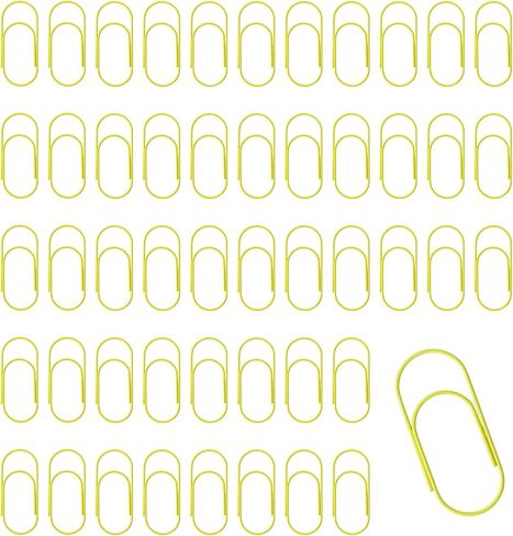 50 Pcs Gold Jumbo Big Paper Clips, 2 inch Vinyl Coated Paperclips, Large Paper Clip for Office, School, DIY, Bookmarks and Document Organization in Saudi Arabia