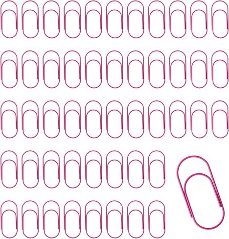 50 Pcs Gold Jumbo Big Paper Clips, 2 inch Vinyl Coated Paperclips, Large Paper Clip for Office, School, DIY, Bookmarks and Document Organization in Saudi Arabia