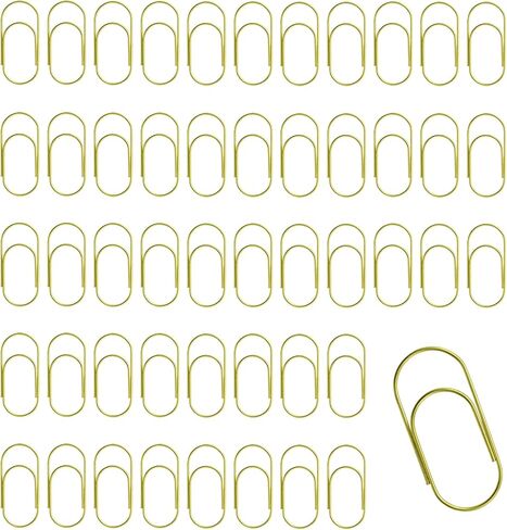 50 Pcs Gold Jumbo Big Paper Clips, 2 inch Vinyl Coated Paperclips, Large Paper Clip for Office, School, DIY, Bookmarks and Document Organization in Saudi Arabia
