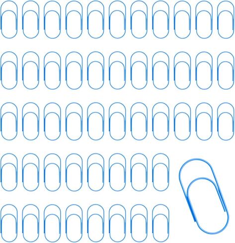 50 Pcs Gold Jumbo Big Paper Clips, 2 inch Vinyl Coated Paperclips, Large Paper Clip for Office, School, DIY, Bookmarks and Document Organization in Saudi Arabia