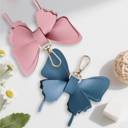 Butterfly Bag Charm,keychain Leather Handbag Charm for Purse Backpack Bag Accessories in Saudi Arabia
