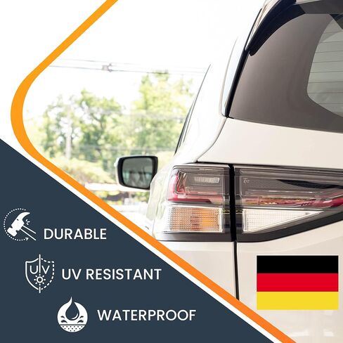 ملصق مغناطيسي للسيارة بعلم ألمانيا Magnet Me Up German، مقاس 4 × 6 بوصة، مغناطيس سيارات عالي التحمل للسيارة والشاحنات وسيارات الدفع الرباعي in Saudi Arabia