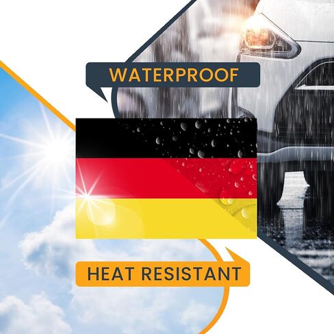 ملصق مغناطيسي للسيارة بعلم ألمانيا Magnet Me Up German، مقاس 4 × 6 بوصة، مغناطيس سيارات عالي التحمل للسيارة والشاحنات وسيارات الدفع الرباعي in Saudi Arabia