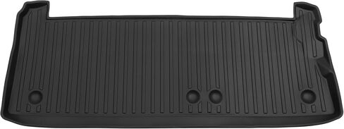 Cargo Liner Rear Trunk Mat Rear Trunk Cargo Luggage Boot Tray Mat for Toyota Sienna 7 Seat 2021-2024 TPE Black Anti-Slip Stripe Pattern in Saudi Arabia