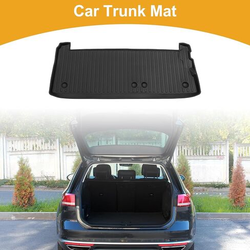 Cargo Liner Rear Trunk Mat Rear Trunk Cargo Luggage Boot Tray Mat for Toyota Sienna 7 Seat 2021-2024 TPE Black Anti-Slip Stripe Pattern in Saudi Arabia