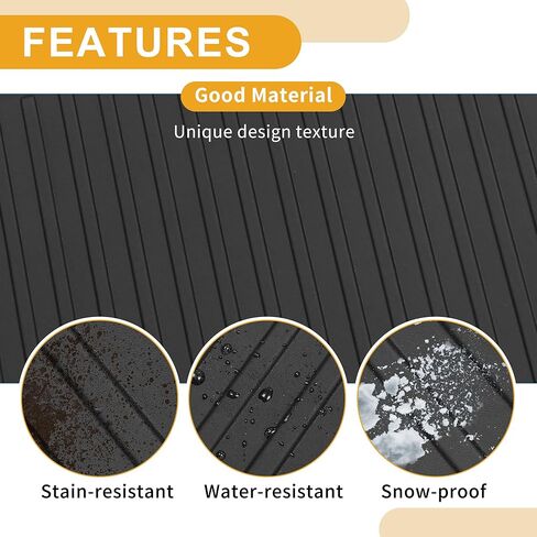 Cargo Liner Rear Trunk Mat Rear Trunk Cargo Luggage Boot Tray Mat for Toyota Sienna 7 Seat 2021-2024 TPE Black Anti-Slip Stripe Pattern in Saudi Arabia