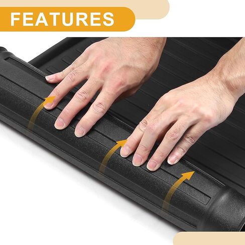 Cargo Liner Rear Trunk Mat Rear Trunk Cargo Luggage Boot Tray Mat for Toyota Sienna 7 Seat 2021-2024 TPE Black Anti-Slip Stripe Pattern in Saudi Arabia