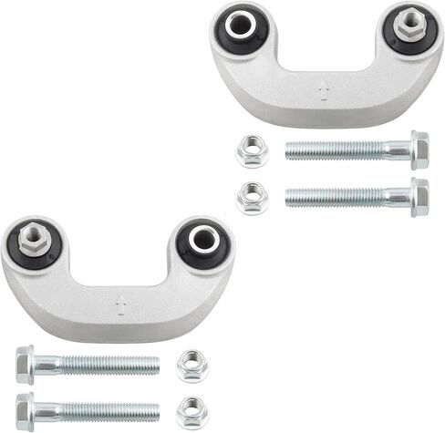 BOXI (Set of 4) 2x Front Stabilizer Sway Bar End Links + 2x Front Outer Tie Rod End Links Fit for Audi S4 A4 Quattro 2005 2006 2007 2008 2009 / RS4 2007 2008 | Replace K80842 K80843 ES800269 in Saudi Arabia