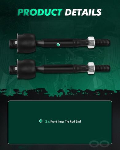 SCITOO 2pcs Suspension Kit 2 Front Inner Tie Rod End fit for 2001 2002 2003 2004 2005 2006 for Lexus LS430 EV800044 in Saudi Arabia