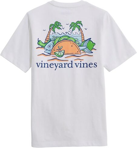 Vineyard Vines Boys' Boys' Fish Taco on The Beach Short-Sleeve Pocket Tee in Saudi Arabia