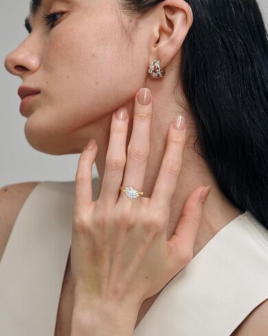 JSJOY Engagement Rings for Women, Gold Promise Rings for Women Non Tarnish Cubic Zirconia Ring Size 5-10 Anniversary Wedding Gifts for Her Wife Mothers Day Gifts for Mom Birthday Gift for Girlfriend in Saudi Arabia
