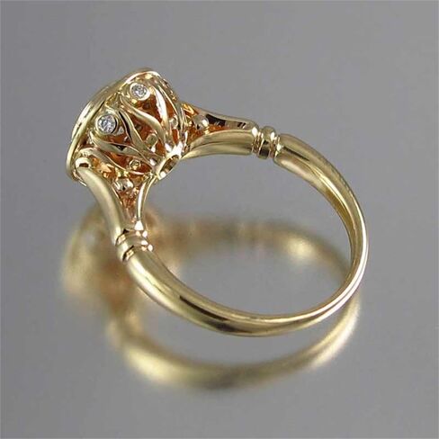 Graceful Golden Color 2Pcs Wedding Rings Set for Women Bright Zirconia Jewelry Accessories in Saudi Arabia