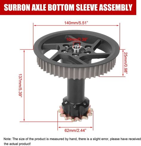 Axle Bottom Sleeve Assembly for Surron Center Axis Transmission Kit for Electric Dirt Bike in Saudi Arabia