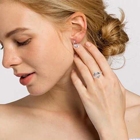 Raccoon Hoop Earrings and Raccoon Ring Jewelry Gifts for Women in Saudi Arabia