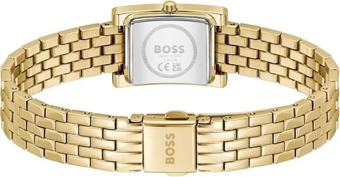 BOSS Women's Lucy Precious Watch, Black Leather Strap 3B Modern, Stylish Timepiece - Gift for Her 18.5mm in Saudi Arabia