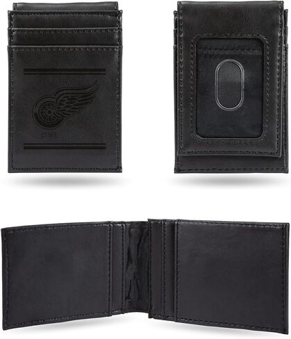 Rico Industries NHL Detroit Red Wings Laser Engraved Brown Tri-Fold Wallet - Men's Accessory in Saudi Arabia