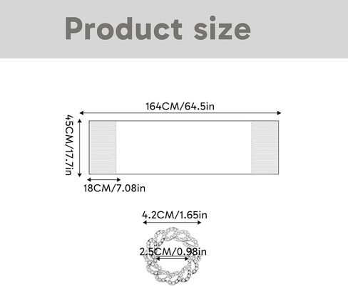 2pcs Silver Shawl Sparkly Shawls with Scarf Ring, Elegant Evening Wraps for Bridal and Bridesmaid, Lightweight and Soft in Kuwait