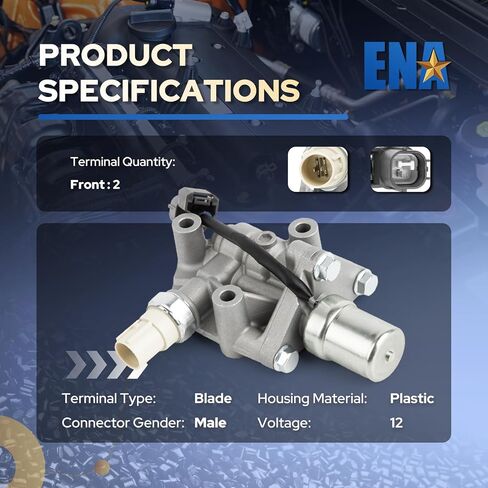 ENA محرك متغير صمام توقيت الملف اللولبي VVT متوافق مع Honda Civic Acura EL 1.7L L4 2001 2002 2003 2004 2005 عمود الحدبات موقف المحرك الملف اللولبي ل 916-707 15810PLRA01 مجموعة من 1 in Saudi Arabia