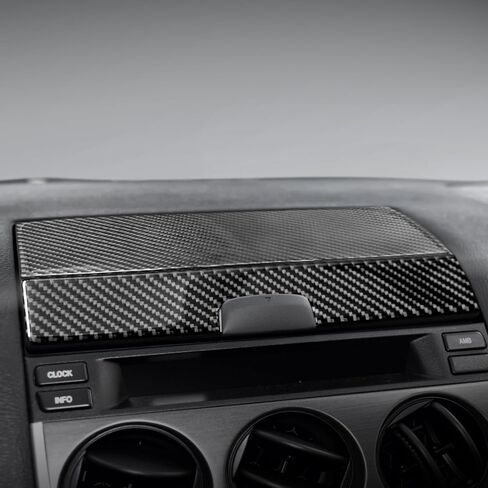 BETTERHUMZ Compatible with Mazda 6 2003-2015 Carbon Fiber Car Dashboard Panel Storage Box Cover Trim Center Console Protective Sticker Interior Molding Accessories in Saudi Arabia