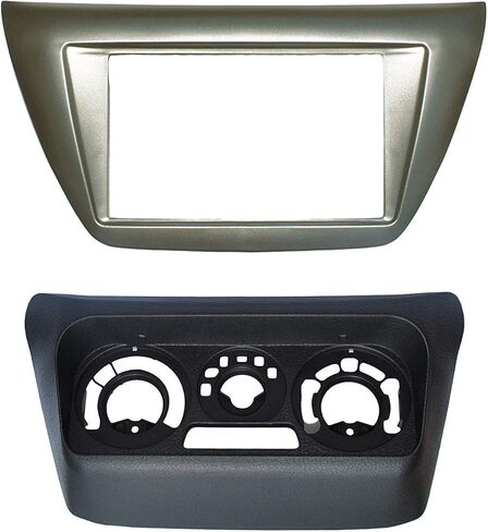 قم بتثبيت مجموعة إطارات Double Din Dash Trim Kit المتوافقة مع Mitsubishi Lancer 2002-2007 in Saudi Arabia