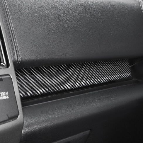 شريط لوحة لوحة القيادة BETTERHUMZ للسيارة Co-Pilot متوافق مع Ford F150 Raptor 2015-2020 من ألياف الكربون جانب الركاب ملصق ديكور ملحقات السيارة الداخلية (أسود) in Saudi Arabia