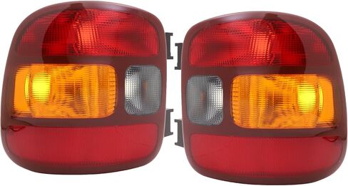 New Tail Light Compatible With Chevy Silverado 1500 Stepside 1999-2003 Gmc Sierra 1500 Driver and Passenger Side Lights Red Edge Replace GM2800136 GM2801136 15224277 15224276 in Kuwait