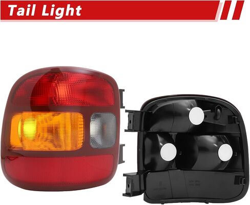 New Tail Light Compatible With Chevy Silverado 1500 Stepside 1999-2003 Gmc Sierra 1500 Driver and Passenger Side Lights Red Edge Replace GM2800136 GM2801136 15224277 15224276 in Kuwait