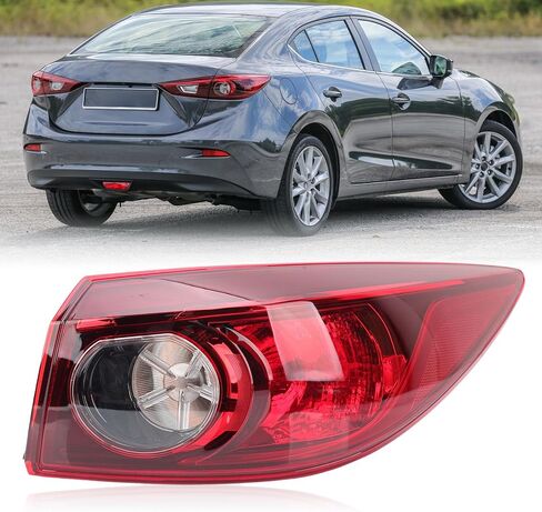 ضوء خلفي متوافق مع 2014 2015 2016 2017 2018 Mazda 3 Sedan الضوء الخلفي الهالوجين الخارجي (جانب السائق الأيسر) in Kuwait