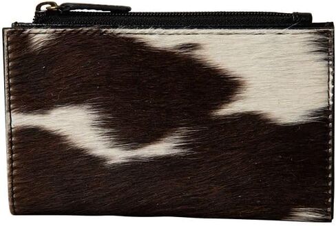 Myra Bag Women's Dumpling Hair-On Credit Card Holder Black One Size in Saudi Arabia