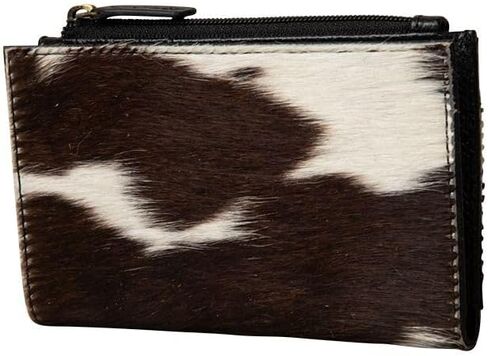 Myra Bag Women's Dumpling Hair-On Credit Card Holder Black One Size in Saudi Arabia