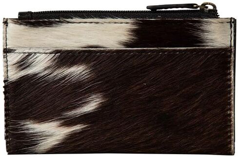 Myra Bag Women's Dumpling Hair-On Credit Card Holder Black One Size in Saudi Arabia