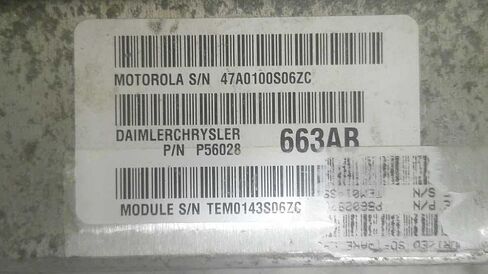 Engine ECM Control Module 5.7L Fits 03 Compatible with Dodge 2500 Pickup P56028663AB 56028663AB in Saudi Arabia