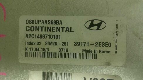 Engine ECM Control Module at 2.0L FWD Fits 18-20 KONA 39171-2ESE0 391712ESE0 in Saudi Arabia
