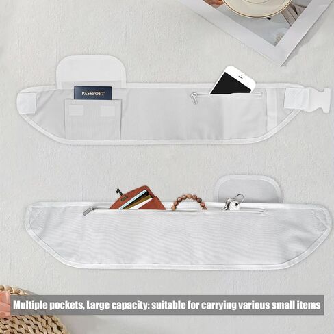 حزام إحرام للرجال من Qianliniuinc مع مساحة تخزين متعددة الجيوب، حزام إحرام قابل للتعديل للرجال لأساسيات العمرة والحج in Kuwait