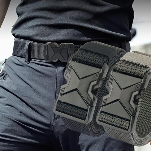 Tactical Belts for Men Military Style Plus Size 1.5" Web Work Belt with Quick Release Buckle in Kuwait